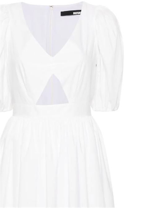 White cotton woman dress ROTATE BIRGERCHRISTENSEN | 112335400BCR123111-0601